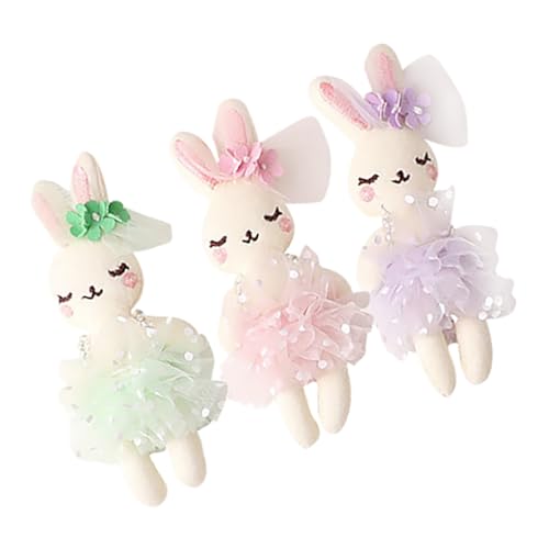 GETAJGHSD 3 Stück Baumwolle Gefüllte Kaninchenpuppe Kaninchenspielzeug Plüsch Mini Kaninchen Kleidung Schmücken DIY Zubehör Plüsch Kaninchen Puppe Handwerk Stirnband Kaninchen Ornament GETAJGHSD 3 Stück Baumwolle Gefüllte Kaninchenpuppe Kaninchenspielzeug Plüsch Mini Kaninchen Kleidung Schmücken DIY Zubehör Plüsch Kaninchen Puppe Handwerk Stirnband Kaninchen Ornament von GETAJGHSD