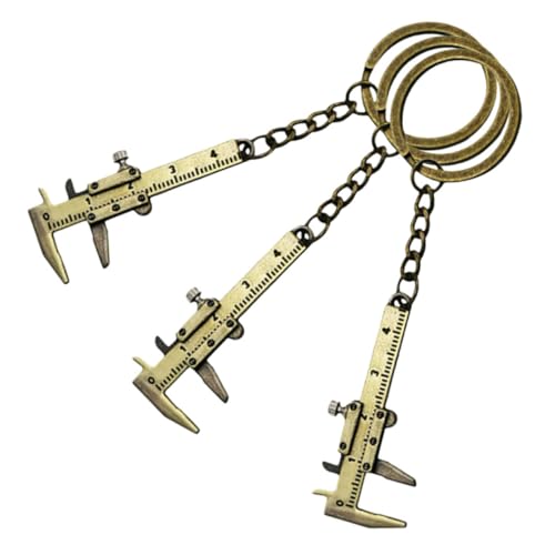 GETAJGHSD 3 Stück Messschieber-anhänger-schlüsselanhänger, Mini-geldbörsen-schlüsselanhänger, Metall-messschieber-schlüsselanhänger, Schulranzen-hängedekoration, Winziger GETAJGHSD 3 Stück Messschieber-anhänger-schlüsselanhänger, Mini-geldbörsen-schlüsselanhänger, Metall-messschieber-schlüsselanhänger, Schulranzen-hängedekoration, Winziger von GETAJGHSD