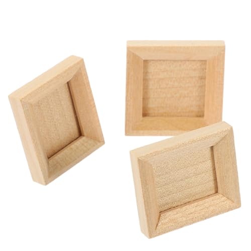 GETAJGHSD 3 Stück Mini Holz Bilderrahmen Teilig für Puppenhäuser DIY Fotohalter im Vertikalen und Horizontalen Format Miniatur Deko für Kreative Projekte GETAJGHSD 3 Stück Mini Holz Bilderrahmen Teilig für Puppenhäuser DIY Fotohalter im Vertikalen und Horizontalen Format Miniatur Deko für Kreative Projekte von GETAJGHSD