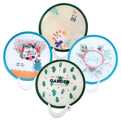 GETAJGHSD 4 Stück Faltbare Handfächer Runde Fans mit Cartoon Motiven Tragbare Fächer für Geburtstagsfeiern und Hochzeiten Dekoration und Geschenkidee GETAJGHSD 4 Stück Faltbare Handfächer Runde Fans mit Cartoon Motiven Tragbare Fächer für Geburtstagsfeiern und Hochzeiten Dekoration und Geschenkidee von GETAJGHSD
