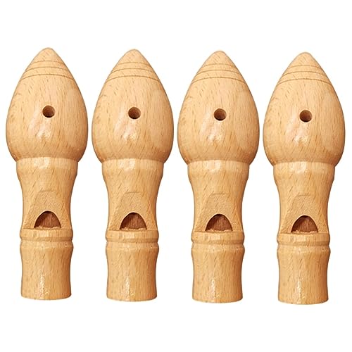 GETAJGHSD 4 Stück Holzvogel -gesangsgerät Kindervogelruf Vogelpfeife, Mundpfeife Tierpfeife Für Kinderspielzeugvogel Pfeife Pfeifenspielzeug Kinderpfeife Vogelrufer von GETAJGHSD