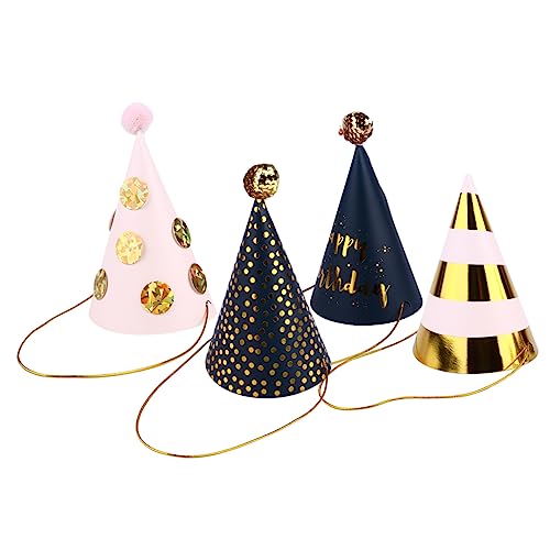 GETAJGHSD 4 Stück Partyhut -geburtstagsmütze Glitzerhut Alles Zum Geburtstag Stirnband Mini-hut-foto-requisite Requisiten Für Geburtstagsfeiern Süße Mützen Goldenes Stirnband Papier GETAJGHSD 4 Stück Partyhut -geburtstagsmütze Glitzerhut Alles Zum Geburtstag Stirnband Mini-hut-foto-requisite Requisiten Für Geburtstagsfeiern Süße Mützen Goldenes Stirnband Papier von GETAJGHSD