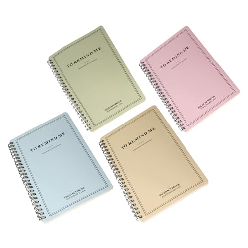GETAJGHSD 4 Stück Spiralbuch Taschen Spiralnotizblöcke, Zeitplan Notizblock, Schulbedarf, Kleine Notizblöcke, Notizbücher, Lernnotizblock, Spiralnotizbuch, Tragbarer Spiralnotizblock, von GETAJGHSD