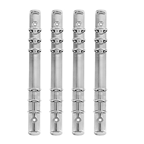 GETAJGHSD 4 Stück Teiliges Metallbinder Clips für Ordner Hochwertige Klammern für Scrapbooking Bürobedarf und Kreative Projekte Praktisch und Leicht zu Transportieren von GETAJGHSD