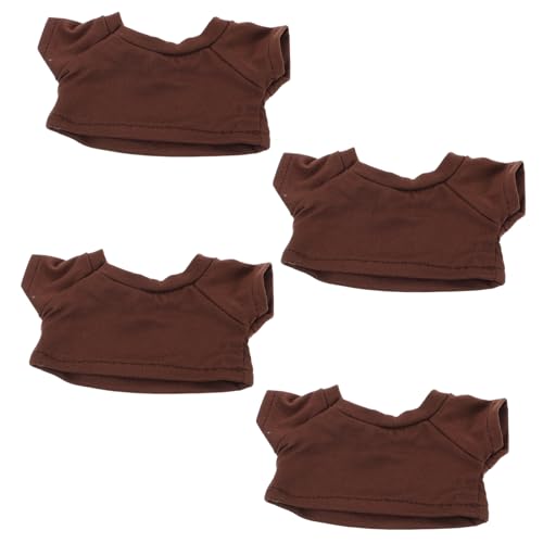 GETAJGHSD 4 Teiliges Puppen T Shirt, Stoffbären, Puppenkleidung, Plüschbär Kleidung, Stofftier Kleidung, Plüschbär Kleidung, Stoffbär T Shirts, Stoffbär T Shirt, Plüschbär T Shirts von GETAJGHSD