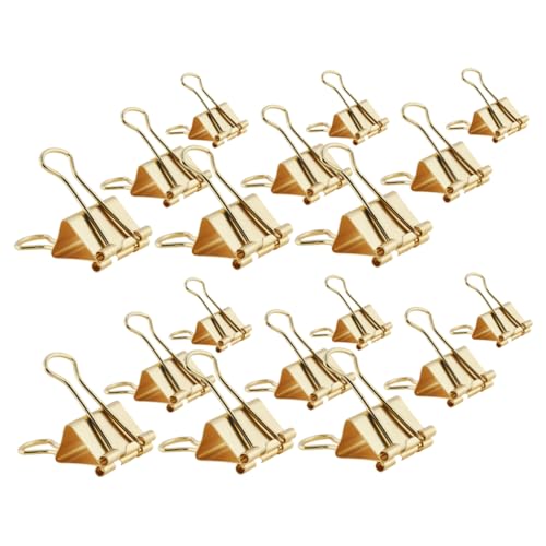GETAJGHSD 42 Stück Lange Clips, Große Binderclips, Verschiedene Binderclips, Jumbo Binderclips, Kleine Clips Zum Basteln, Binderclips, Große Büroklammern, Große Binderclips von GETAJGHSD