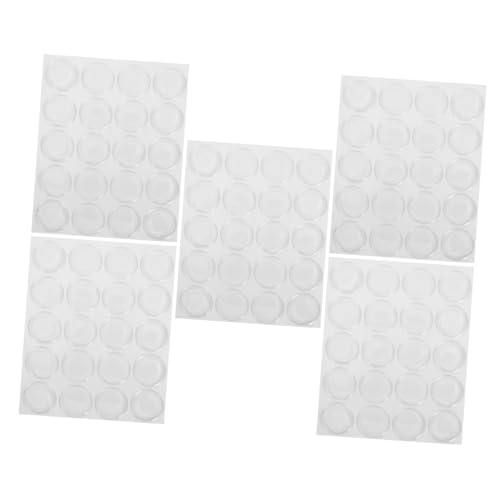 GETAJGHSD 5 Blatt Runde Transparente Resin Sticker Patch Selbstklebend für Schmuck Uhr Bild DIY Basteln Zeitkapsel Cabochons Zubehör von GETAJGHSD