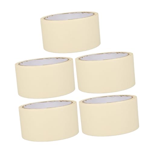 GETAJGHSD 5 Rollen Abdeckband Malerband Für Wände Künstlerband Malerband Weißes Klebeband Zum Malen Weißes Klebeband Autolackband Autolackzubehör Autoband Künstlerband von GETAJGHSD