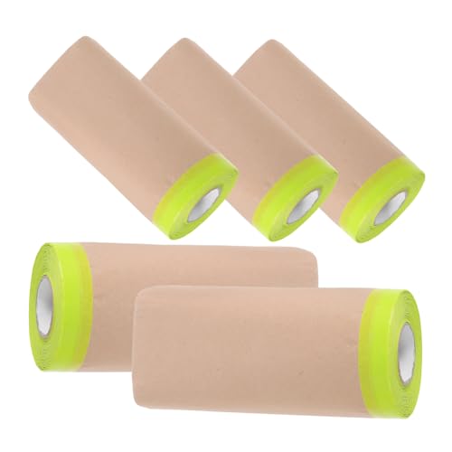 GETAJGHSD 5 Stück Abdeckfolie, Malerband, Auto Sprühfarbe, Auto Klebeband Für Autos, Lackiervorbereitungsmaterialien, Sprühlack Klebeband, Staubschutz Für Ölgemälde, Klebepapier Für Möbel GETAJGHSD 5 Stück Abdeckfolie, Malerband, Auto Sprühfarbe, Auto Klebeband Für Autos, Lackiervorbereitungsmaterialien, Sprühlack Klebeband, Staubschutz Für Ölgemälde, Klebepapier Für Möbel von GETAJGHSD