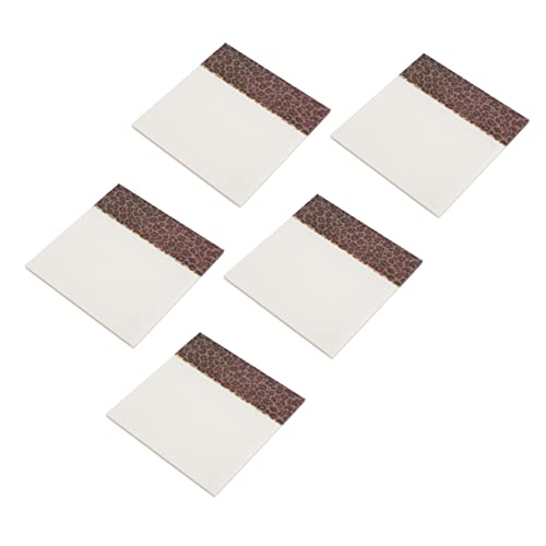 GETAJGHSD 5 Stück Leopard Notizblöcke Selbstklebende Memo Pads für Büro und Schule Praktische und Schreibunterlagen mit Vielfältigen Anwendungsmöglichkeiten von GETAJGHSD