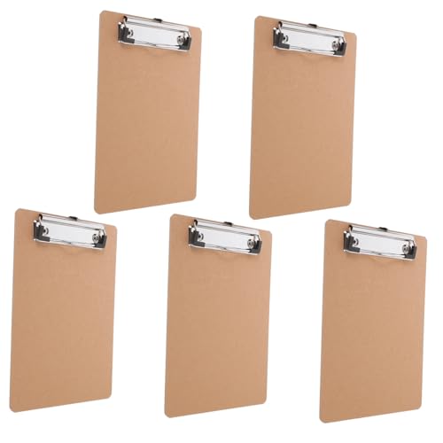 GETAJGHSD 5 Stück Mini Klemmbrett Vielseitiges Schreibbrett für Büro Schule und Zuhause Befestigen von Dokumenten und Memo Robust und Flexibel von GETAJGHSD