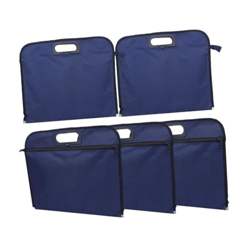 GETAJGHSD 5 Stück Wasserdichte Aktenpaket Oxford Tasche Mit Reißverschluss, Aktentaschen Mit Reißverschluss, Dokumententaschen Mit Reißverschluss, Beutel Für Akten, Reißverschlusstasche, von GETAJGHSD