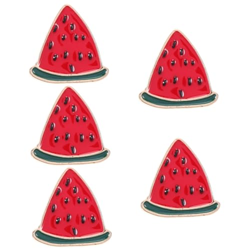 GETAJGHSD 5 Stück Wassermelonen Brosche, Schal Brosche, Pullover Clips, Wassermelonen Revers Clip, Anzug Strickjacke Anstecknadel, Strickjacken Clip, Cartoon Brosche, Anstecknadel, Hemd, GETAJGHSD 5 Stück Wassermelonen Brosche, Schal Brosche, Pullover Clips, Wassermelonen Revers Clip, Anzug Strickjacke Anstecknadel, Strickjacken Clip, Cartoon Brosche, Anstecknadel, Hemd, von GETAJGHSD