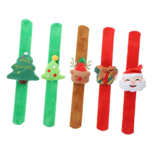 GETAJGHSD 5 Stück Weihnachts Plüsch Schnappring Puppenarmband, Kleines , Haar Accessoire, Partyzubehör, Weihnachts Schlagarmbänder, Weihnachts Schlagarmbänder, Plüsch Armband, GETAJGHSD 5 Stück Weihnachts Plüsch Schnappring Puppenarmband, Kleines , Haar Accessoire, Partyzubehör, Weihnachts Schlagarmbänder, Weihnachts Schlagarmbänder, Plüsch Armband, von GETAJGHSD