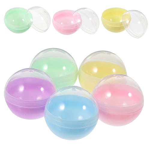 GETAJGHSD 50stücke Befüllbare Runde Kapseln Transparente Plastikkugeln Für Multi-funktions Spielzeug Für Partys Und Dekoration Bunte Farben von GETAJGHSD