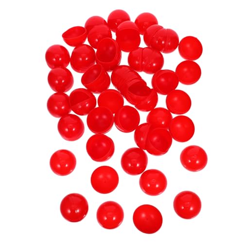 GETAJGHSD 50 Stück Öffbare Lotteriekugeln für Partyspiele Rote Raffle Drawing Balls für Feste Veranstaltungen und Gewinnspiele von GETAJGHSD