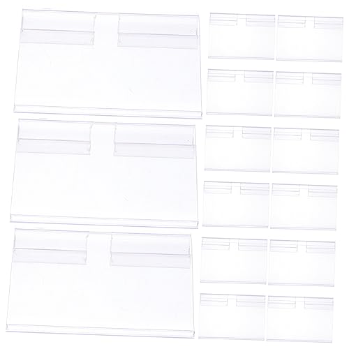 GETAJGHSD 50 Stück Transparente Etikettenhalter für Preisschilder Praktische Schilderständer für Supermärkte für Warenpräsentation und Preisgestaltung GETAJGHSD 50 Stück Transparente Etikettenhalter für Preisschilder Praktische Schilderständer für Supermärkte für Warenpräsentation und Preisgestaltung von GETAJGHSD