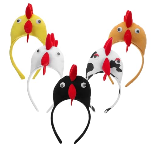 GETAJGHSD Stilvolles Haarband Hühner-stirnband Lustiges Party-stirnband Für Erwachsene Und Damen Für Halloween von GETAJGHSD