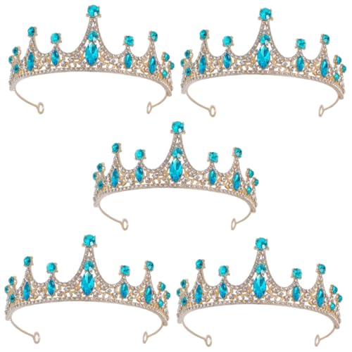 GETAJGHSD 5st Tiara Brautkronen-stirnband Accessoires Für Mädchen Party-stirnband Haarschmuck Für Mädchen Frauen Rosa Krone Haarschmuck Für Die Braut Geburtstagskrone Sky-blue Strass GETAJGHSD 5st Tiara Brautkronen-stirnband Accessoires Für Mädchen Party-stirnband Haarschmuck Für Mädchen Frauen Rosa Krone Haarschmuck Für Die Braut Geburtstagskrone Sky-blue Strass von GETAJGHSD