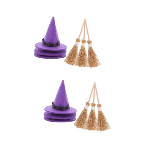 GETAJGHSD 6 Sets Hexenhut Kleines Besenset Miniatur Partyhüte Besen Winziger Hexenhut Besen Mini Besenhut Miniatur Hexenbesenhut Mini Hexenbesenhut Winzige Dekore Hexenbesenhandwerk GETAJGHSD 6 Sets Hexenhut Kleines Besenset Miniatur Partyhüte Besen Winziger Hexenhut Besen Mini Besenhut Miniatur Hexenbesenhut Mini Hexenbesenhut Winzige Dekore Hexenbesenhandwerk von GETAJGHSD