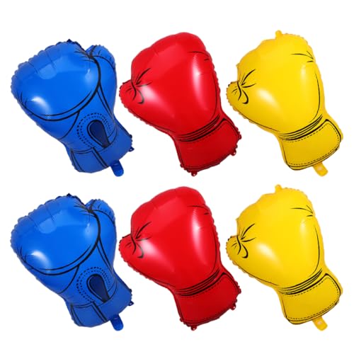 GETAJGHSD 6 Stück Bunte Folienballons für Wrestling Nacht Geburtstagsfeiern und Sportevents Robuste Deko für Jungenpartys von GETAJGHSD