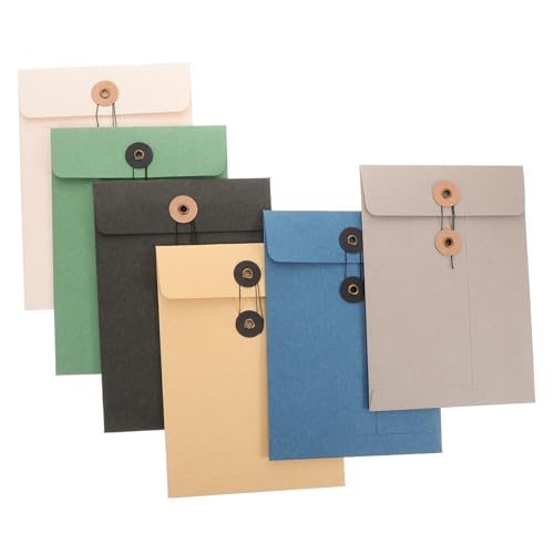 GETAJGHSD 6 Stück Portfolio Umschlag Dokumentenhalter, Papier Organizer Ordner, Papierordner Mit Taschen, Dokumentenhalter, Schulbedarfsordner, Aktenordner Mit Taschen, Büroordner von GETAJGHSD