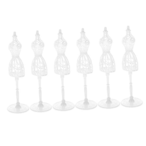 GETAJGHSD 6 Stück Teiliges Puppenkleid Mannequin Hochwertige Puppenständer für Kreative Kleiderpräsentationen Sicher und Kinderfreundlich für Puppenzubehör und DIY Projekte von GETAJGHSD