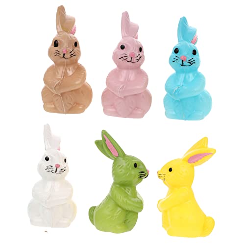 GETAJGHSD 6St Osterdekorationen für kinderspielzeug Ostergeschenk für Ostern tischdeko kinderknallzeug Hase Ornamente Plüsch Tierfigur Ostern tierdekoration Ornament Plastik GETAJGHSD 6St Osterdekorationen für kinderspielzeug Ostergeschenk für Ostern tischdeko kinderknallzeug Hase Ornamente Plüsch Tierfigur Ostern tierdekoration Ornament Plastik von GETAJGHSD