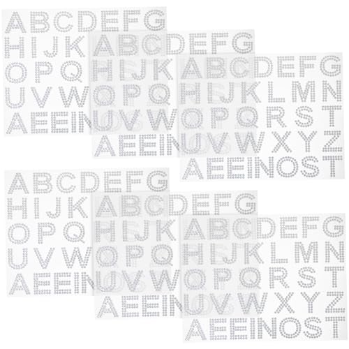 GETAJGHSD 6blätter Bögen Glitzer Strass Aufkleber Für -projekte Buchstaben Sticker Für Kleidung Taschen Becher Und Scrapbooking Vielseitige Bastelmaterialien GETAJGHSD 6blätter Bögen Glitzer Strass Aufkleber Für -projekte Buchstaben Sticker Für Kleidung Taschen Becher Und Scrapbooking Vielseitige Bastelmaterialien von GETAJGHSD