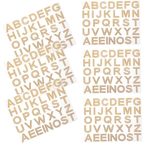 GETAJGHSD 6blätter Rhinestone Sticker Selbstklebende Aufkleber Für Handys Taschen Kleidung Und Bastelprojekte Goldfarbene Acrylbuchstaben Dekoration Für Scrapbooking Und Kreative Designs GETAJGHSD 6blätter Rhinestone Sticker Selbstklebende Aufkleber Für Handys Taschen Kleidung Und Bastelprojekte Goldfarbene Acrylbuchstaben Dekoration Für Scrapbooking Und Kreative Designs von GETAJGHSD