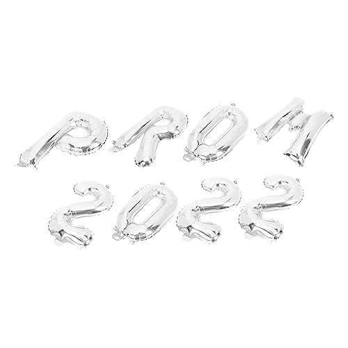 GETAJGHSD 8 Stück Teiliges Aluminiumfolie Luftballon für Abschlussfeier Silberne Graduation Season Dekoration Langlebig Reißfest für Party Fenster Wand und Tür GETAJGHSD 8 Stück Teiliges Aluminiumfolie Luftballon für Abschlussfeier Silberne Graduation Season Dekoration Langlebig Reißfest für Party Fenster Wand und Tür von GETAJGHSD