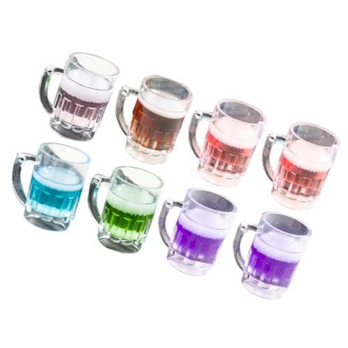 GETAJGHSD 8 Teiliges Schmuckherstellungszubehör Für Erwachsene, DIY Anhänger, DIY Bierbecher Anhänger, DIY Basteldekore, Schlüsselanhänger Anhänger, Harzanhänger Zum Basteln, Ohrring von GETAJGHSD