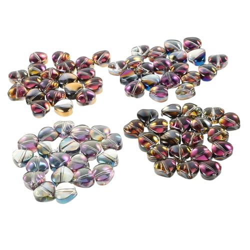 GETAJGHSD 80 Stück Farbverlauf Kristallperlen, Herzförmige Perlen, Herzperlen, Herz Glasperlen Zur Schmuckherstellung, Glas Herzperlen, Liebesperlen, Herz Abstandshalter Perlen Zur GETAJGHSD 80 Stück Farbverlauf Kristallperlen, Herzförmige Perlen, Herzperlen, Herz Glasperlen Zur Schmuckherstellung, Glas Herzperlen, Liebesperlen, Herz Abstandshalter Perlen Zur von GETAJGHSD
