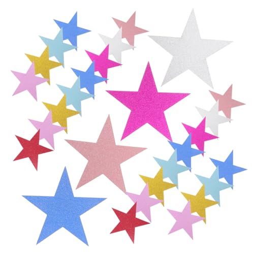 GETAJGHSD 80 Stück Glitzernde Stern Papierauschnitte Teiliges Farben für Diy Projekte Schul und Partydekoration Sicher und Vielseitig Einsetzbar GETAJGHSD 80 Stück Glitzernde Stern Papierauschnitte Teiliges Farben für Diy Projekte Schul und Partydekoration Sicher und Vielseitig Einsetzbar von GETAJGHSD