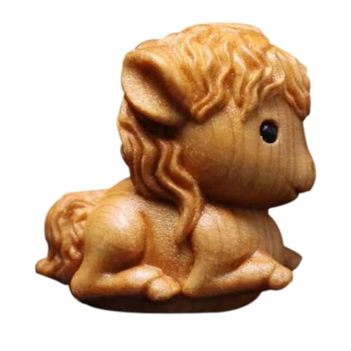 GETAJGHSD Cliff Cypress Crafts Holz Schreibtisch Ornamente, Kleine Desktop Ornamente, Mini Holztiere, Miniatur Tierfiguren, Holzschlangenfigur, Mini Schlangenstatuen, Cartoon, Chinesisch von GETAJGHSD