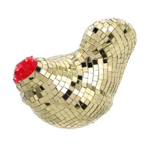 GETAJGHSD Disco Ball Hühnerfigur Verspielte Tischdekoration Mit Reflektierender Oberfläche Für Partys Feste Heimdeko Huhn Im des Disco Balls GETAJGHSD Disco Ball Hühnerfigur Verspielte Tischdekoration Mit Reflektierender Oberfläche Für Partys Feste Heimdeko Huhn Im des Disco Balls von GETAJGHSD