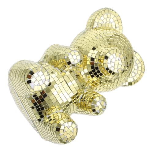 GETAJGHSD Disco-bär Figur Mit Spiegelnder Oberfläche Dekorative Bärenstatue Für Party Und Zuhause Glitzernde Kunst Für Wohnzimmer Restaurant Und Feierlichkeiten GETAJGHSD Disco-bär Figur Mit Spiegelnder Oberfläche Dekorative Bärenstatue Für Party Und Zuhause Glitzernde Kunst Für Wohnzimmer Restaurant Und Feierlichkeiten von GETAJGHSD