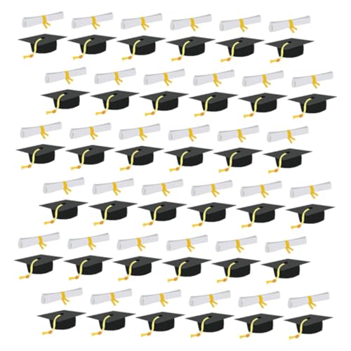 GETAJGHSD Doktorhut Konfetti Festliche Tischdeko für Abschlussfeiern Sicher aus Vielseitig Einsetzbar für Schul und College Absolventen Einzigartiges Design für Besondere Anlässe pro Packung von GETAJGHSD