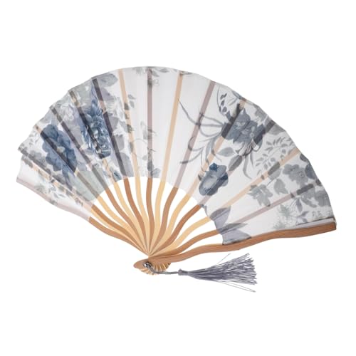 GETAJGHSD Faltbarer Chinesischer Fächer aus Seidenstoff für Frauen Eleganter Handfächer für Tanzaufführungen Teepartys und Festivals mit Verstärktem Holzrahmen und Robusten für Anmutige GETAJGHSD Faltbarer Chinesischer Fächer aus Seidenstoff für Frauen Eleganter Handfächer für Tanzaufführungen Teepartys und Festivals mit Verstärktem Holzrahmen und Robusten für Anmutige von GETAJGHSD