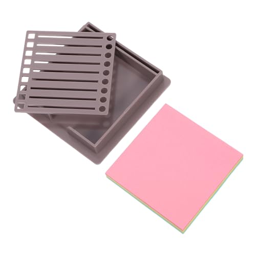 GETAJGHSD Haftnotizhalter mit Schablone Praktischer Organizer für Haftnotizen mit Vorlage Geeignet für Büro und Schule Farben aus Robustem Gefertigt von GETAJGHSD