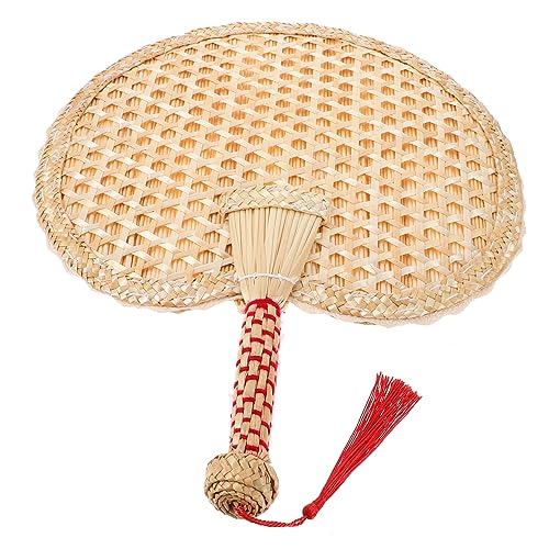 GETAJGHSD Handgewebter Fächer aus Vintage Handfächer für Sommer Handgemacht Tragbar und Sicher für Außenbereich Retro Style und Entspannende GETAJGHSD Handgewebter Fächer aus Vintage Handfächer für Sommer Handgemacht Tragbar und Sicher für Außenbereich Retro Style und Entspannende von GETAJGHSD