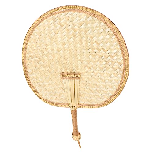 GETAJGHSD Handgewebter Weizenfächer für Sommer Leichter Tragbarer Handventilator im Vintage Stil für Erwachsene und Handgemacht gegen Insekten GETAJGHSD Handgewebter Weizenfächer für Sommer Leichter Tragbarer Handventilator im Vintage Stil für Erwachsene und Handgemacht gegen Insekten von GETAJGHSD