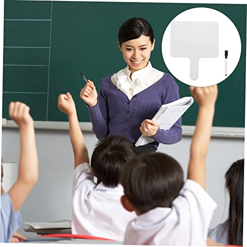 GETAJGHSD Handliches Dry Erase Whiteboard Teilig mit Marker Wiederbeschreibbares Antwortpaddel für Klassenzimmer Spiel und Notizen Schreibtafel Scoreboard für Schule und Haushalt GETAJGHSD Handliches Dry Erase Whiteboard Teilig mit Marker Wiederbeschreibbares Antwortpaddel für Klassenzimmer Spiel und Notizen Schreibtafel Scoreboard für Schule und Haushalt von GETAJGHSD