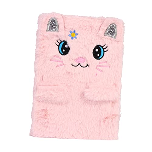 GETAJGHSD Kawaii Notizbuch für Mädchen Flauschiges Tagebuch mit Pinker Katzen für Kreative Schreibarbeiten Skizzen und Persönliche Notizen Langlebiges Material Perfektes für Schüler und von GETAJGHSD