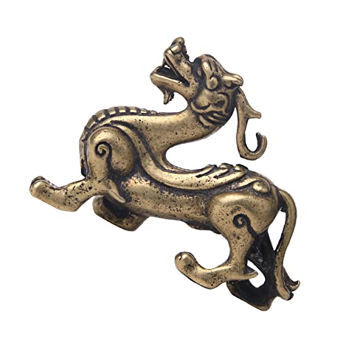 GETAJGHSD Kirin Tee Pet Kupferwaren The Power bürodeko House Decoration Office Decoration tischdeko esstisch Cocktail-Sticks Bürogeschenke Essstäbchen Wohnkultur dekoratives Messinghandwerk von GETAJGHSD