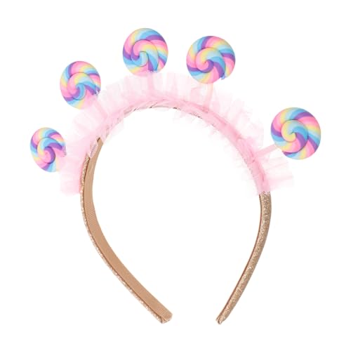 GETAJGHSD Lollipop Haarreif Für Mädchen Niedliches Stirnband Mit Cartoon-design Für Partys Und Geburtstagsfeiern Süßes Haaraccessoire Für Mädchen Für Festliche Anlässe GETAJGHSD Lollipop Haarreif Für Mädchen Niedliches Stirnband Mit Cartoon-design Für Partys Und Geburtstagsfeiern Süßes Haaraccessoire Für Mädchen Für Festliche Anlässe von GETAJGHSD