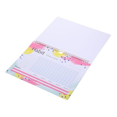 GETAJGHSD Monatlicher Habit Tracker Planer mit Kreativem Kalender für Gewohnheitsverfolgung und Produktivitätssteigerung ohne mit Großzügigem Notizbereich für Schüler Lehrer Mütter und von GETAJGHSD