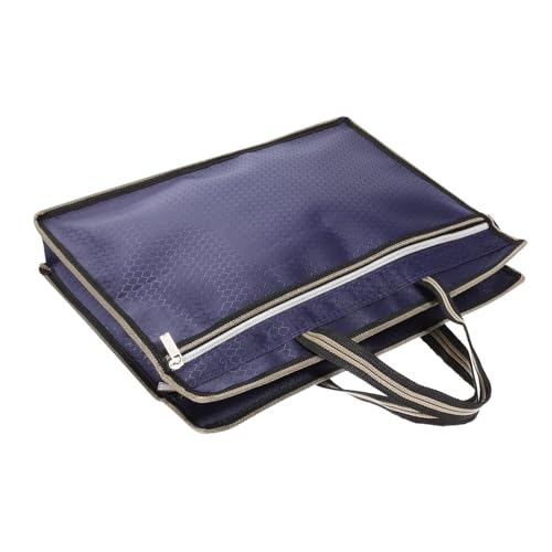 GETAJGHSD Oxford Cloth Dokumentenhalter mit Reißverschluss Stabil und Praktisch für Büro Schule Reisen für Lehrer Bankangestellte und Studenten von GETAJGHSD