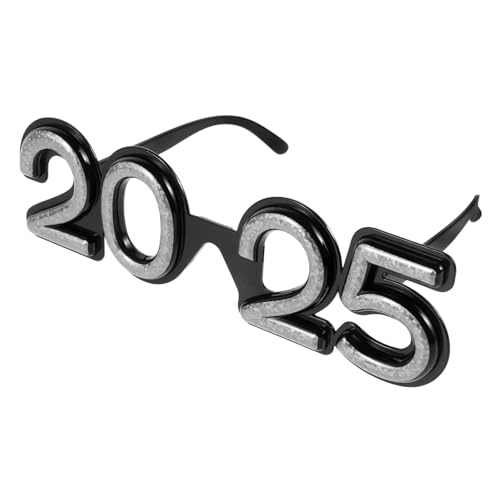 GETAJGHSD Silvester-Partybrille Abschlussbrille 2025 Neonbrille grüne Gläser Neujahrsbrillen Partybrillen für Silvester gefälschte Kinderbrille Silvester-Party-Brille STK Silver GETAJGHSD Silvester-Partybrille Abschlussbrille 2025 Neonbrille grüne Gläser Neujahrsbrillen Partybrillen für Silvester gefälschte Kinderbrille Silvester-Party-Brille STK Silver von GETAJGHSD