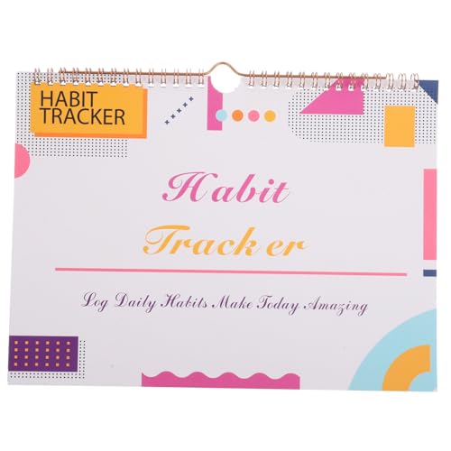 GETAJGHSD Undatierter Habit Tracker Spiralplaner Monatsplaner Journal für Tägliche Gewohnheiten Einfache Seniorengerecht Multifunktional zur und Trainingsplanung von GETAJGHSD